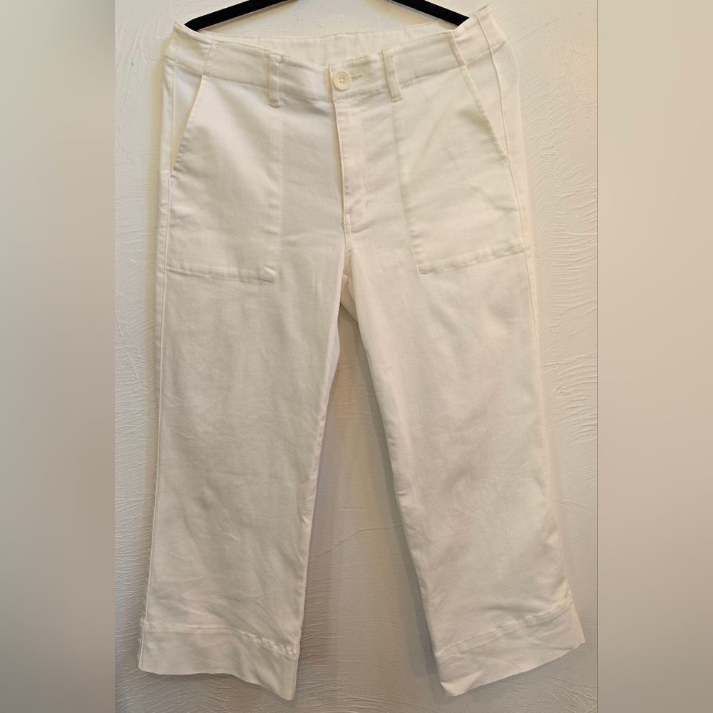 Cabi Women's White Wide Leg Pants Size 10 - Picture 2 of 13